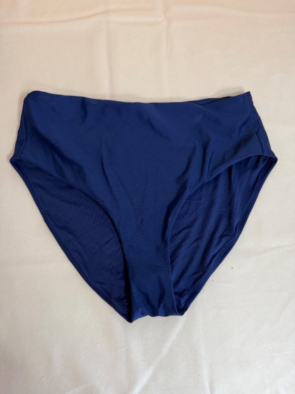 QUINCE Italian High-Rise Bikini Bottom Deep Navy Medium - Picture 3 of 6